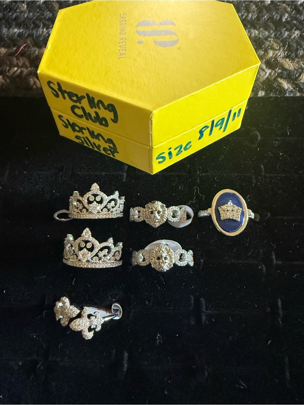 Bomb Party sterling club sterling silver ring lot NWT